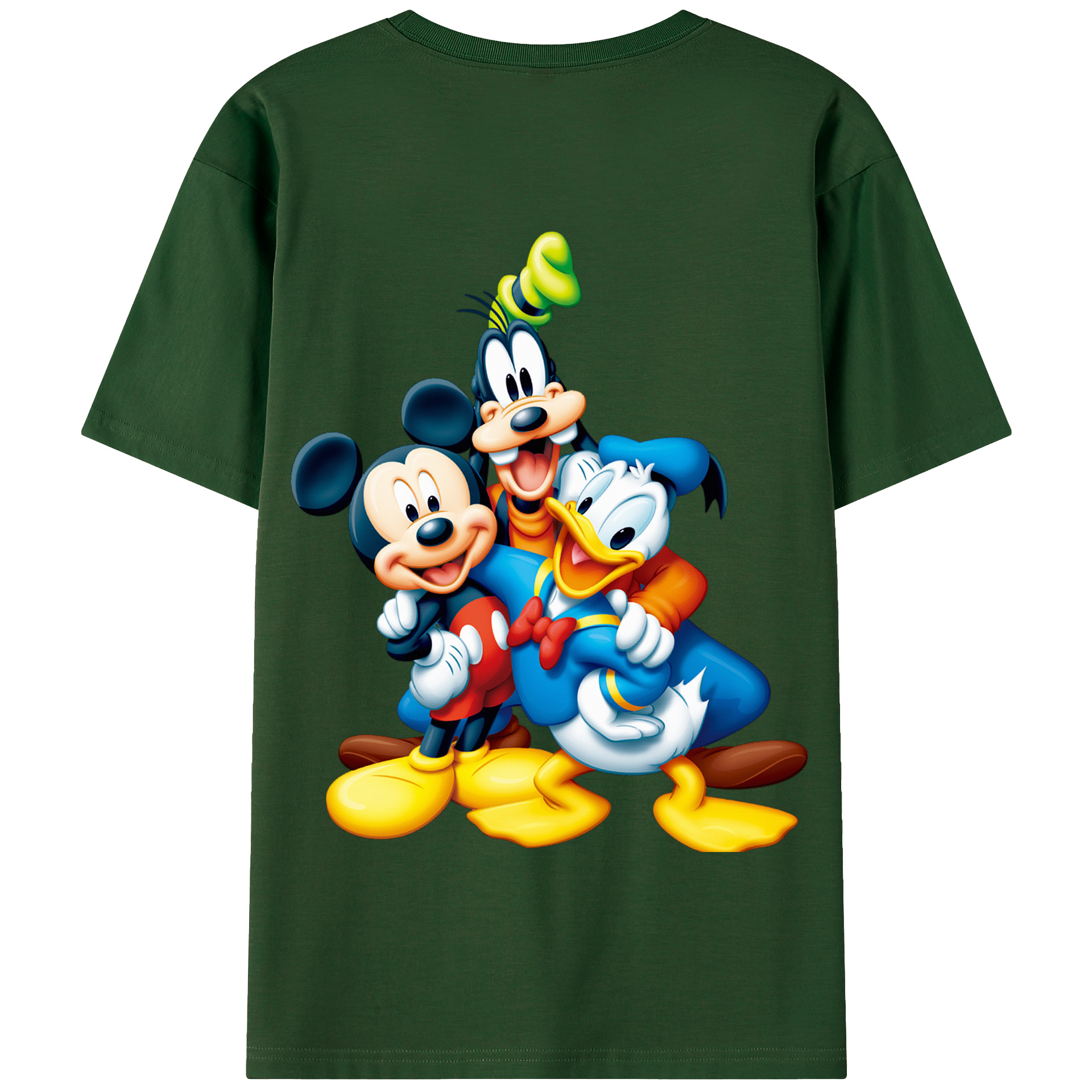 （画像用） ミッキーマウス Mickey Mouse 綿100％半袖Tシャツ（背面プリント）